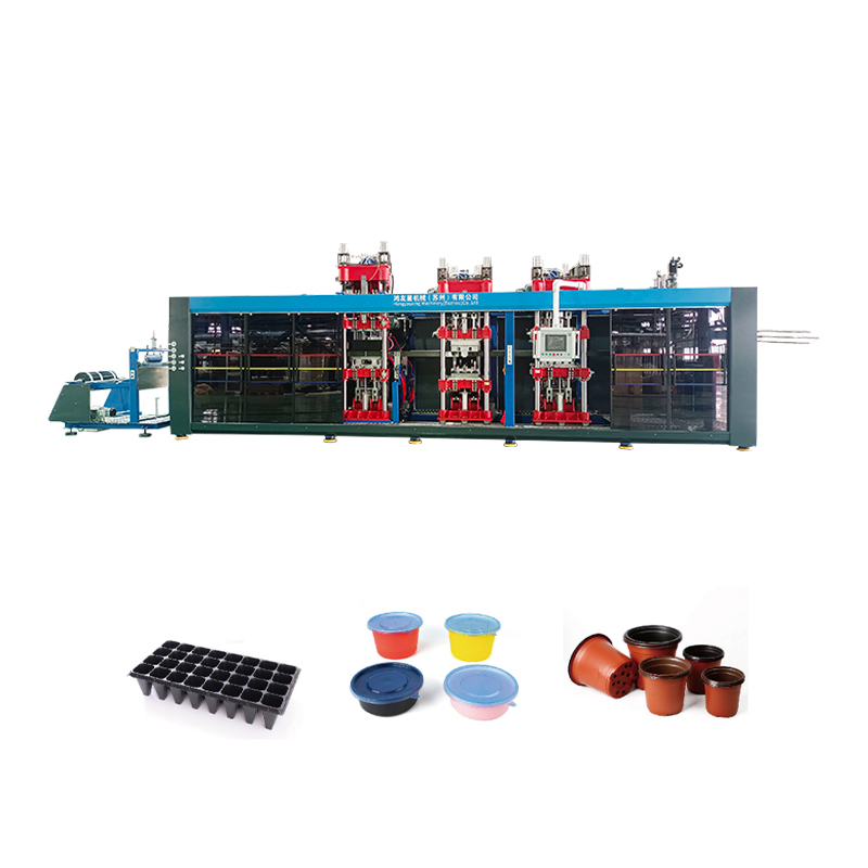 HYX-7161 Vollautomatischer positiver und Unterdruck 4 Stationen Thermoformierung Maschine