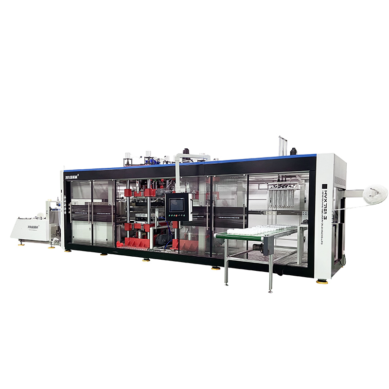 HYX-7161 Vollautomatische positive und Unterdruck 3 Stationen Thermoforming-Maschine