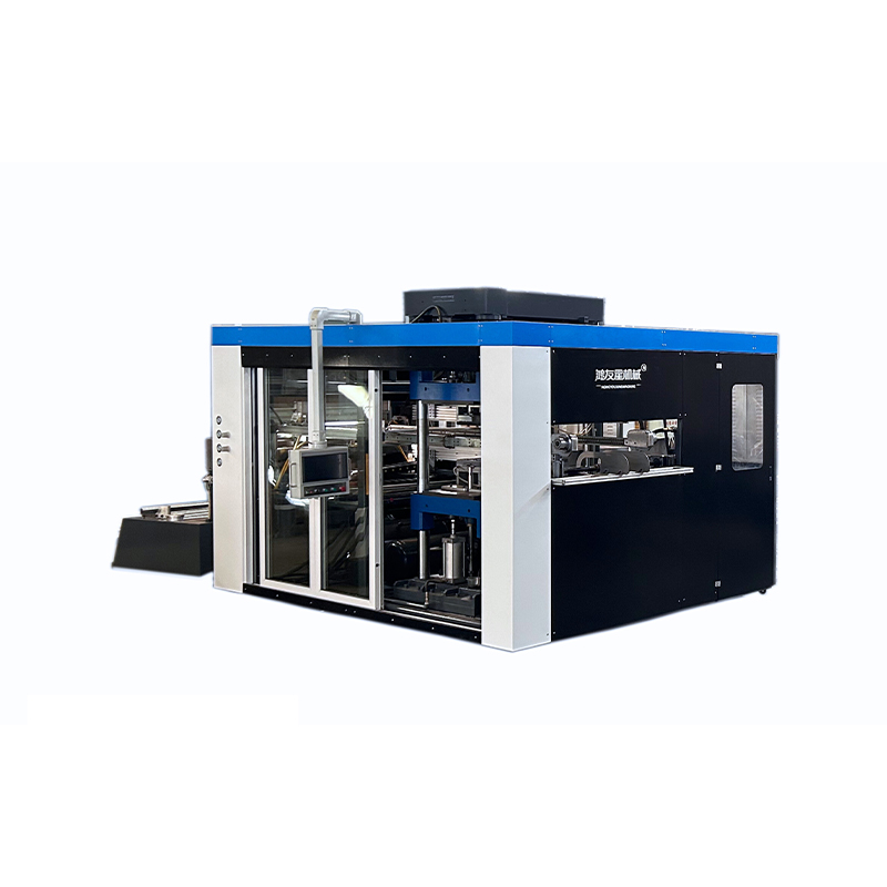 HW-85A Automatische Hochgeschwindigkeit mit mehreren Stationen positive und Unterdruck-Thermoformierung Maschine
